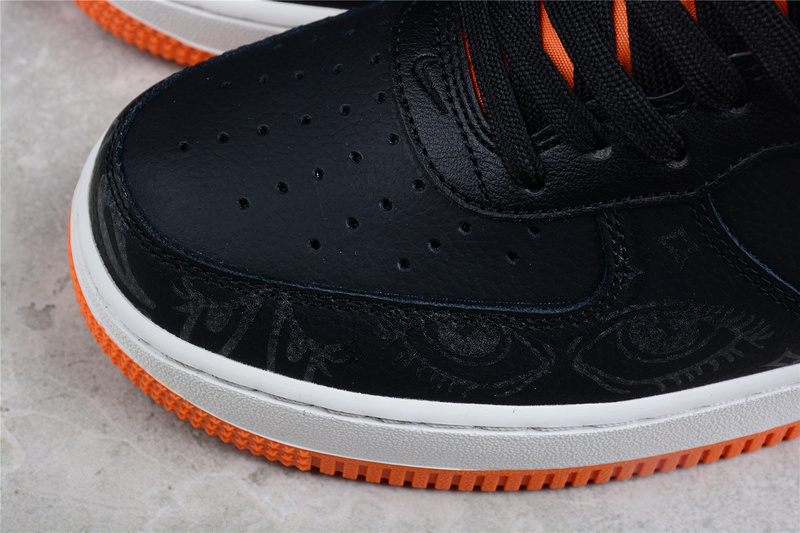 Air Force 1 Low 07 Premium Halloween Black/Starfish/Sail/Black 9