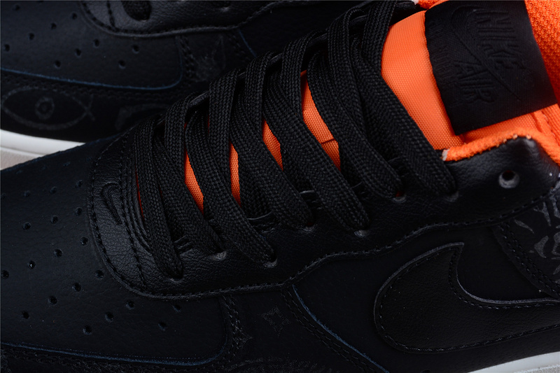 Air Force 1 Low 07 Premium Halloween Black/Starfish/Sail/Black 23