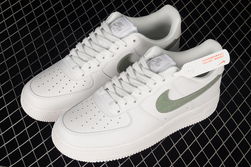 Air Force 1 Low Glitter Swoosh Summit White/Grey Fog/Dusty Sage 21