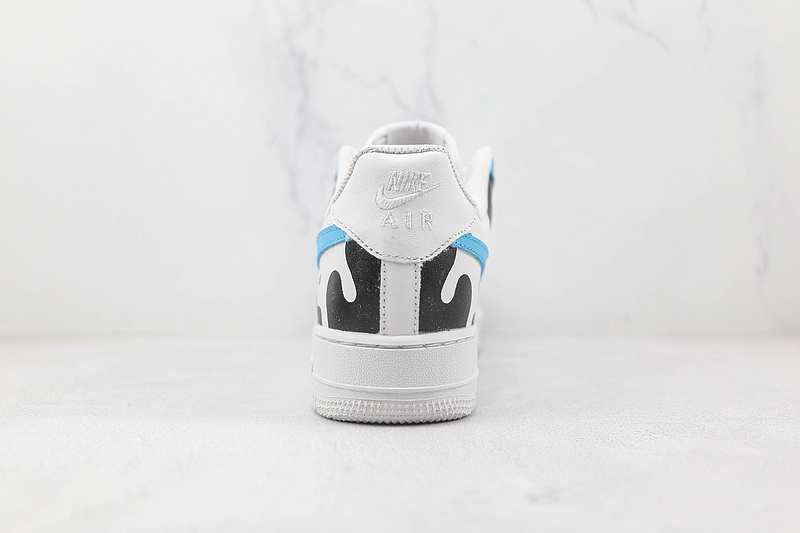 Nike Air Force 1 '07 Low Triple White/Blue/Black 3