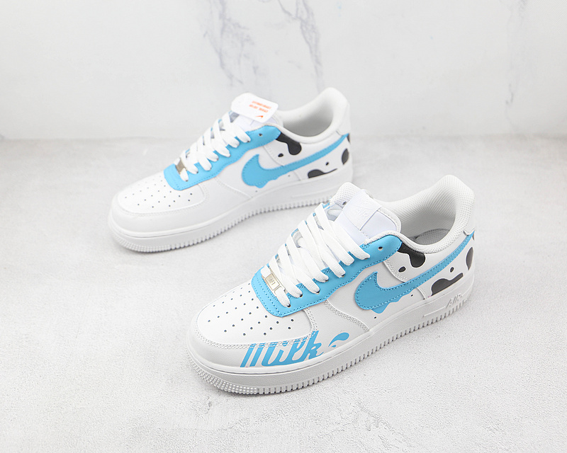 Nike Air Force 1 '07 Low Triple White/Blue/Black 7