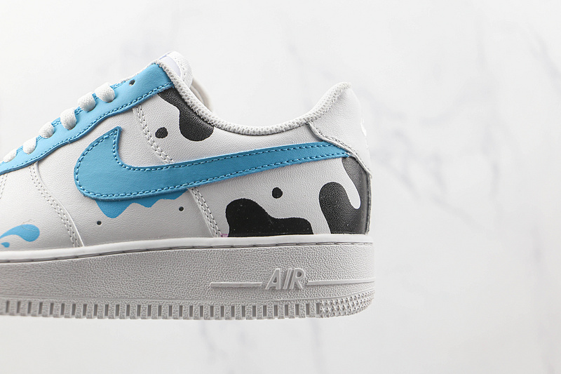 Nike Air Force 1 '07 Low Triple White/Blue/Black 19