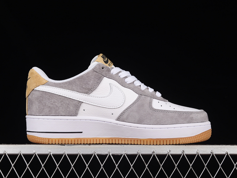 Air Force 1 Low 07 White/Light Grey/Yellow-Black 19