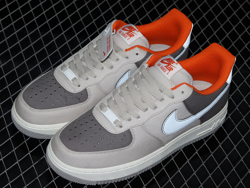 Air Force 1 Low 07 Grey/Light Grey/Orange 17