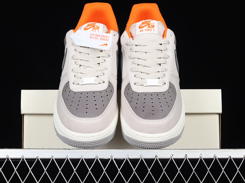 Air Force 1 Low 07 Grey/Light Grey/Orange 23