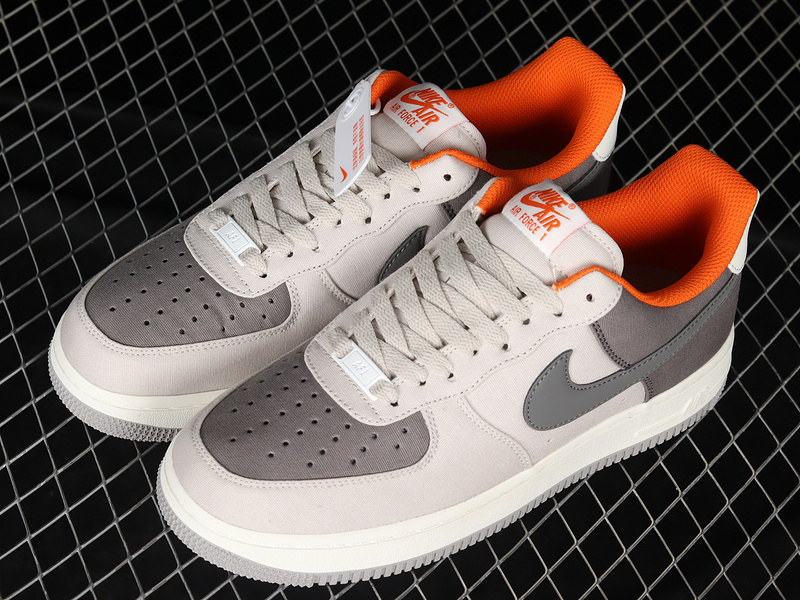 Air Force 1 Low 07 Grey/Light Grey/Orange 27