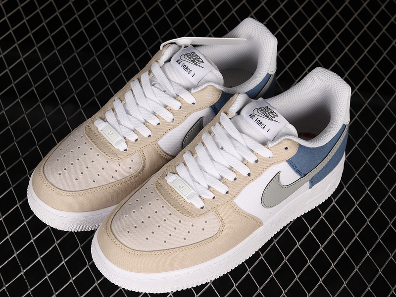 Air Force 1 Low 07 Light Khaki/White/Blue 3