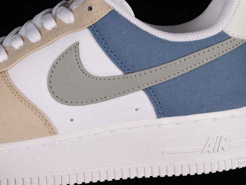 Air Force 1 Low 07 Light Khaki/White/Blue 7