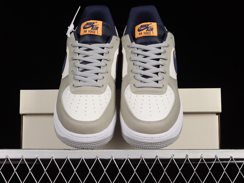 Air Force 1 Low 07 White/Light Grey/Navy Blue 15