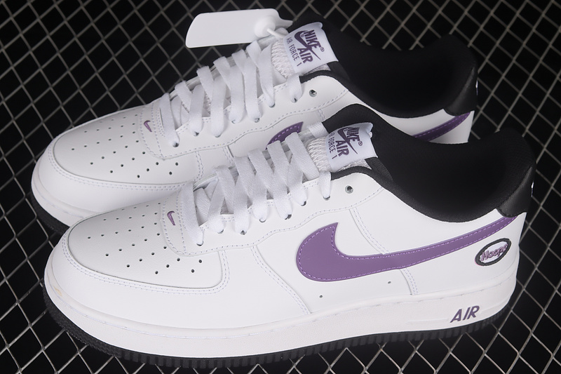 Air Force 1 Low 07 Lv8 Hoops White/Canyon Purple/Black 3