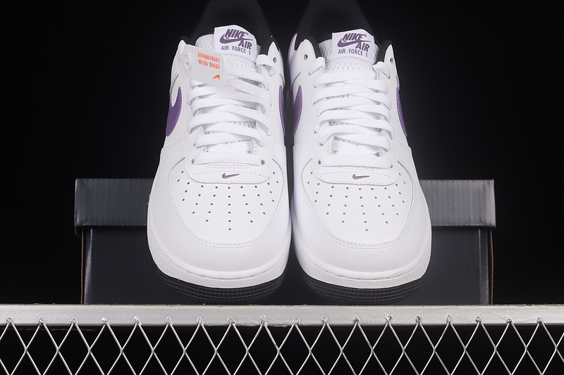 Air Force 1 Low 07 Lv8 Hoops White/Canyon Purple/Black 5