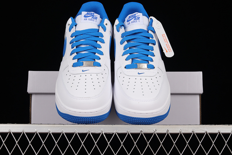 Nike Air Force 1 '07 Low White/White/Medium Blue 13