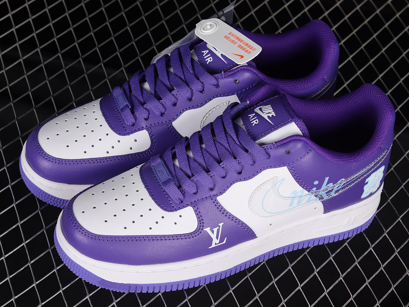 L*V X Air Force 1 Low 07 White/Purple/Blue 29