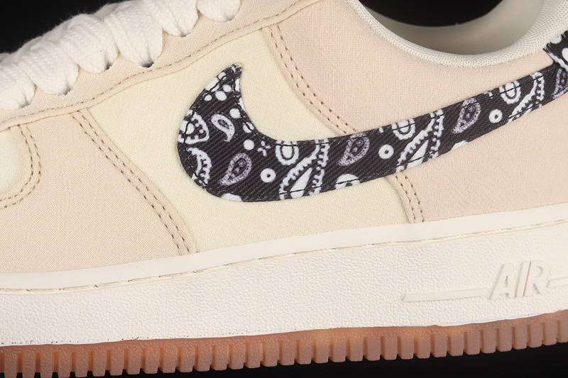 Air Force 1 Low 07 Paisley Swoosh Beige/Beige/Black 19