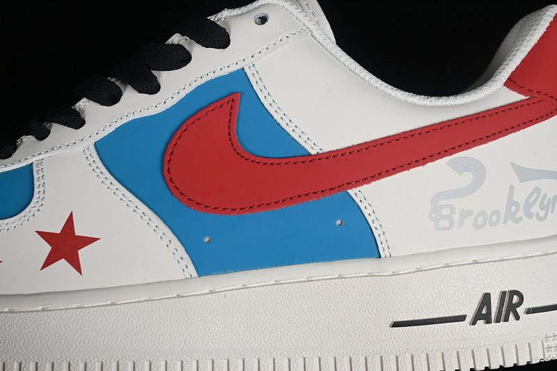 Nike Air Force 1 '07 Low White/Red/Blue/Black 25