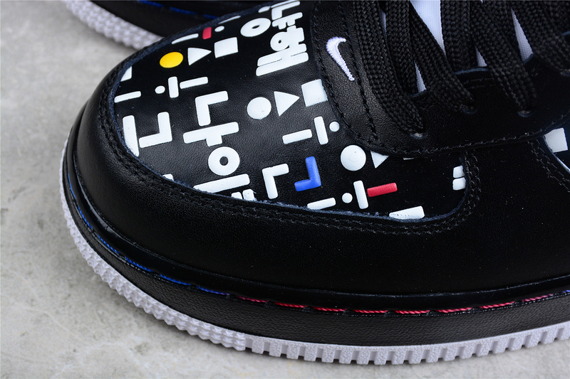 Air Force 1 Low 07 Lv8 Hangul Day Black/Black/White/University Red 5