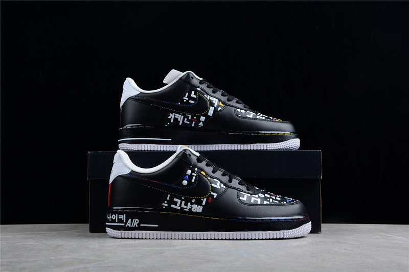 Air Force 1 Low 07 Lv8 Hangul Day Black/Black/White/University Red 29