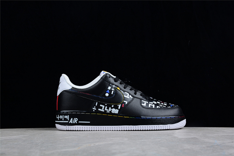 Air Force 1 Low 07 Lv8 Hangul Day Black/Black/White/University Red 33