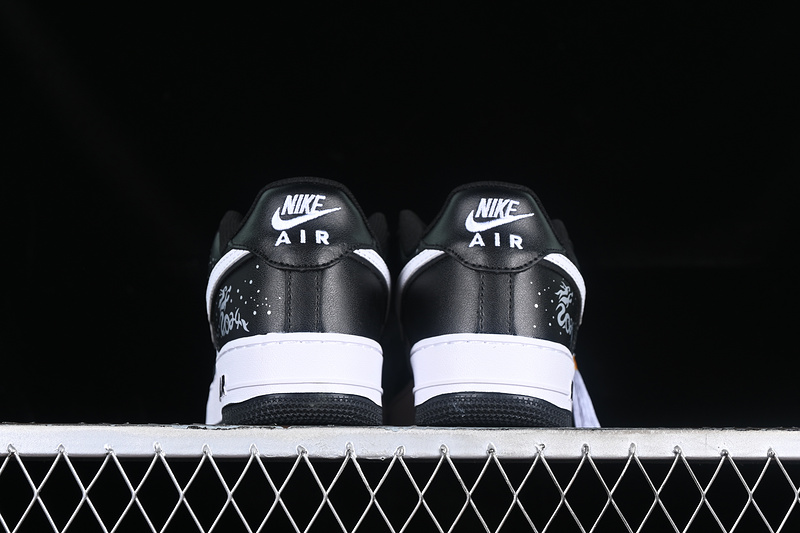 Nike Air Force 1 '07 Low Oracle Black/White/Black 5