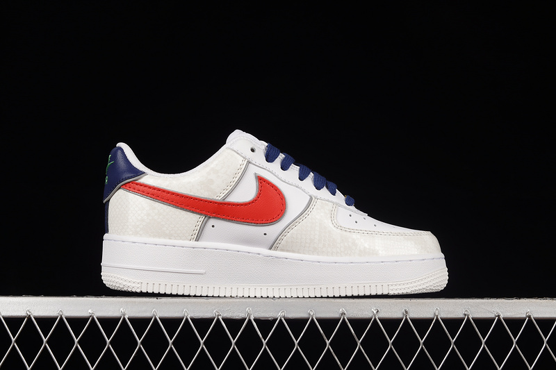 Air Force 1 Low 07 Lx Just Do It White/University Red 7