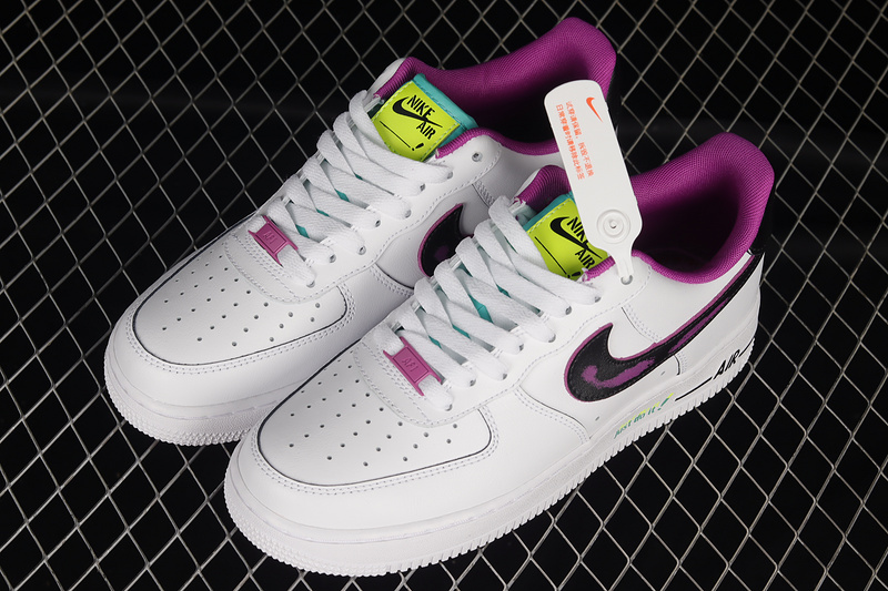 Air Force 1 Low 07 Just Do It White/Black/Purple 19