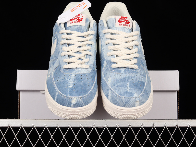 Air Force 1 Low 07 Denim Blue/Beige/Red 7