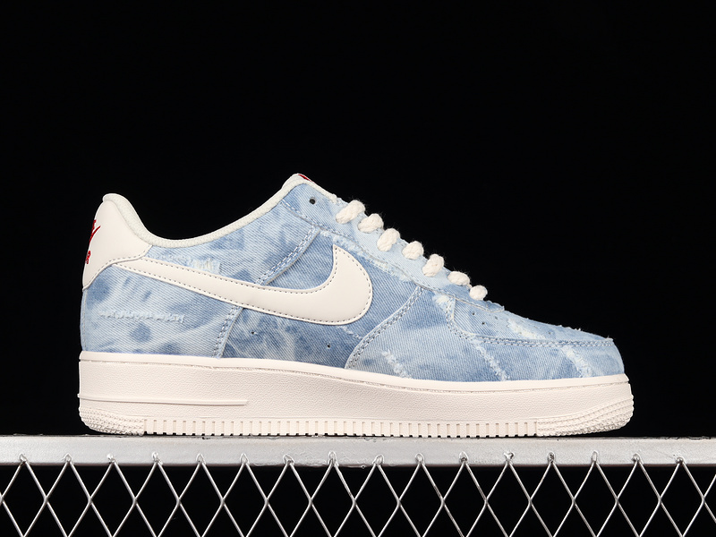 Air Force 1 Low 07 Denim Blue/Beige/Red 11