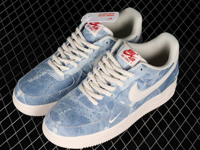 Air Force 1 Low 07 Denim Blue/Beige/Red 13