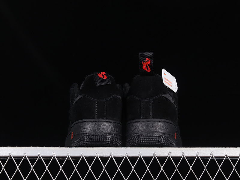 Air Force 1 Low Black/Black-Light Crimson 19