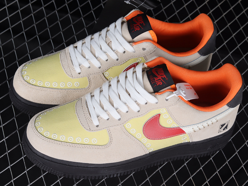 Air Force 1 Low 07 Familia Sanddrift/University Red/Lemon Wash/Dark Smoke Grey 25