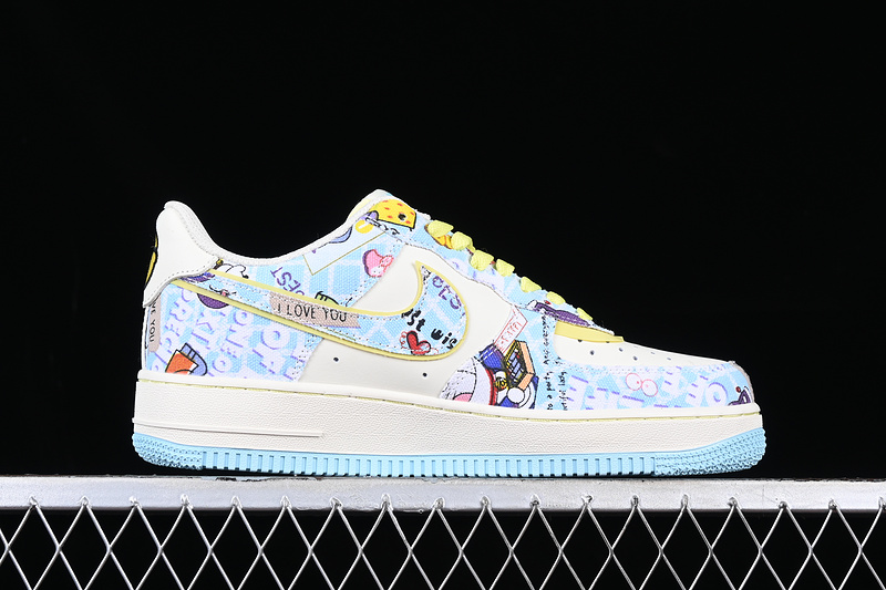 Nike Air Force 1 '07 Low Doraemon White/Yellow/Blue 17