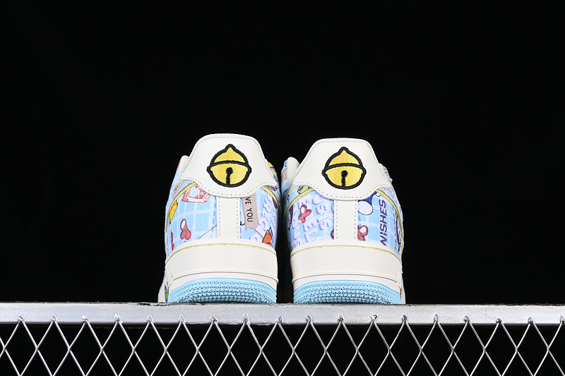 Nike Air Force 1 '07 Low Doraemon White/Yellow/Blue 23