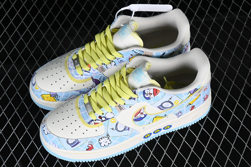 Nike Air Force 1 '07 Low Doraemon White/Yellow/Blue 29