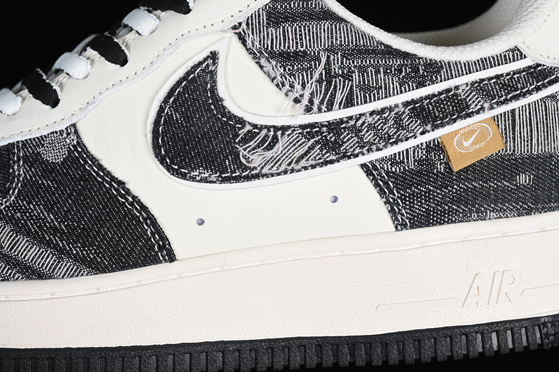 Nike Air Force 1 '07 Low Brushed Patch White/Grey/Black 5