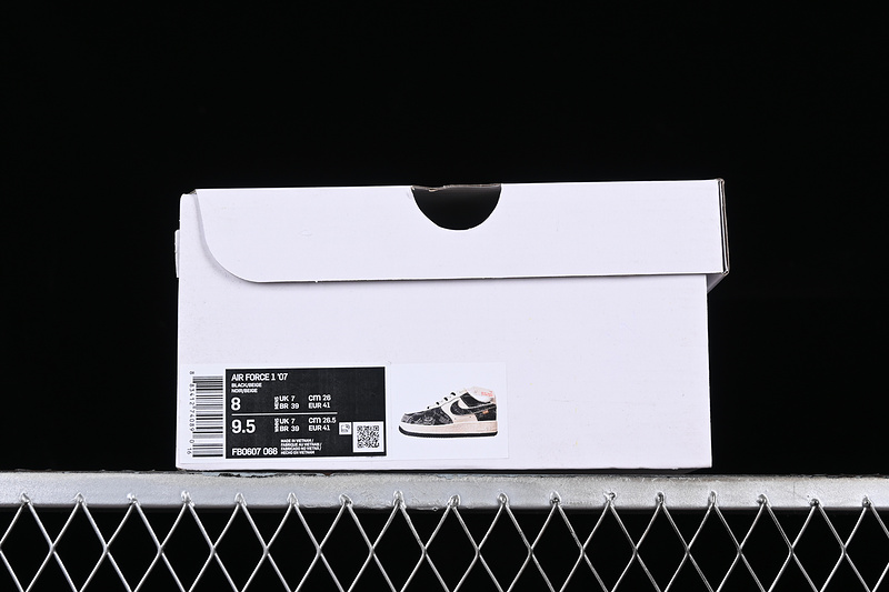 Nike Air Force 1 '07 Low Brushed Patch White/Grey/Black 25