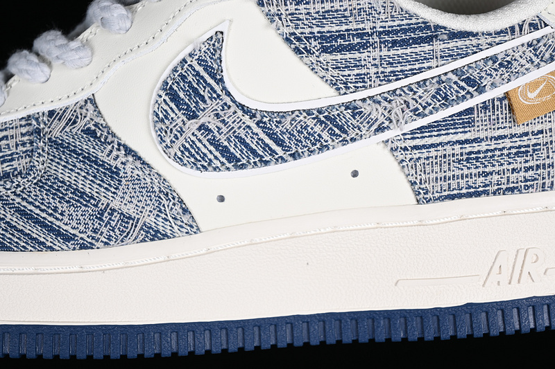 Nike Air Force 1 '07 Low Brushed Patch White/Grey/Blue 5