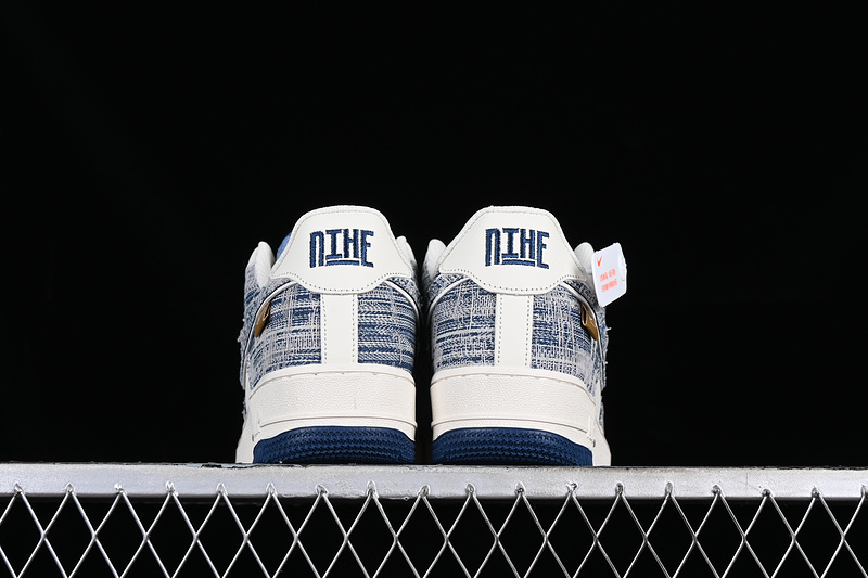 Nike Air Force 1 '07 Low Brushed Patch White/Grey/Blue 11