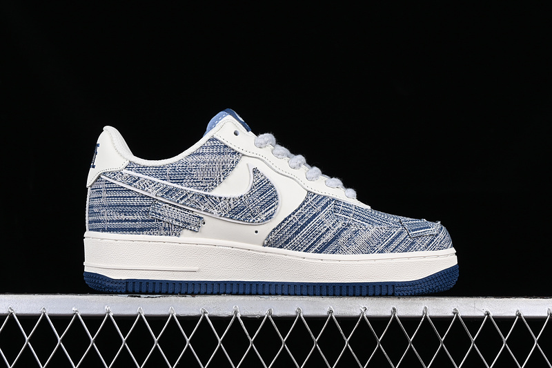 Nike Air Force 1 '07 Low Brushed Patch White/Grey/Blue 17