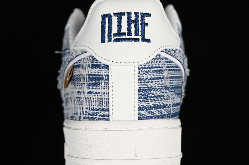 Nike Air Force 1 '07 Low Brushed Patch White/Grey/Blue 27