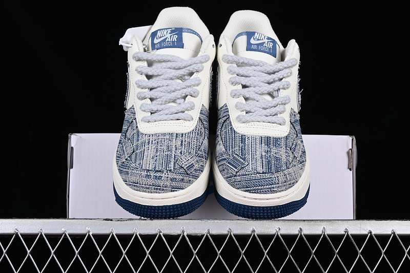 Nike Air Force 1 '07 Low Brushed Patch White/Grey/Blue 29