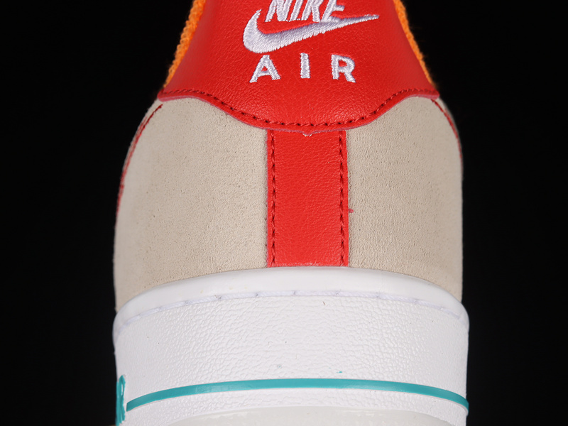 Air Force 1 Low 07 Premium Leap Summit White/White/Washed Teal/University Red 23