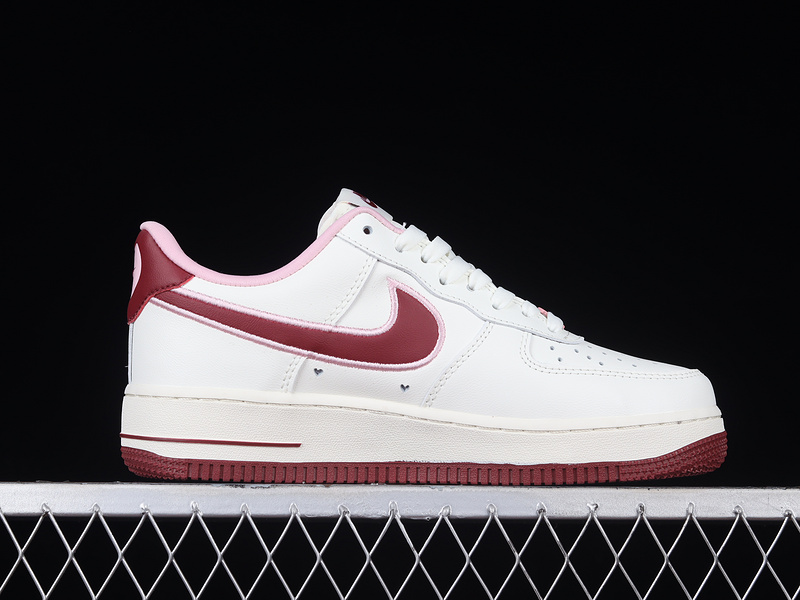 Air Force 1 Low Valentine's Day 2023 White/Wine Red/Light Pink 5