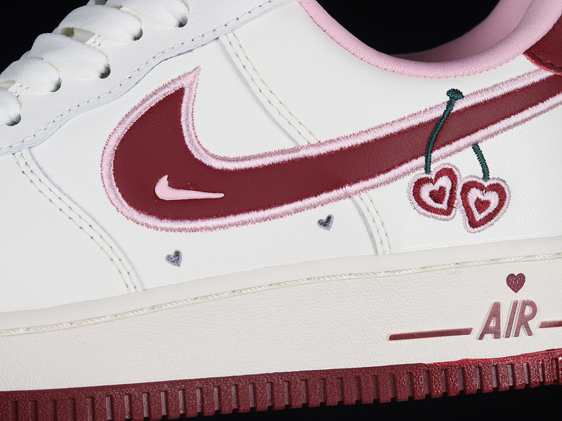 Air Force 1 Low Valentine's Day 2023 White/Wine Red/Light Pink 7