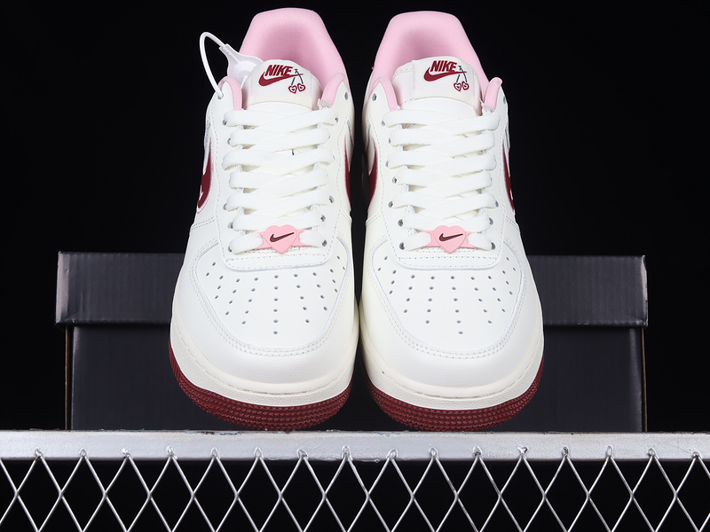 Air Force 1 Low Valentine's Day 2023 White/Wine Red/Light Pink 13