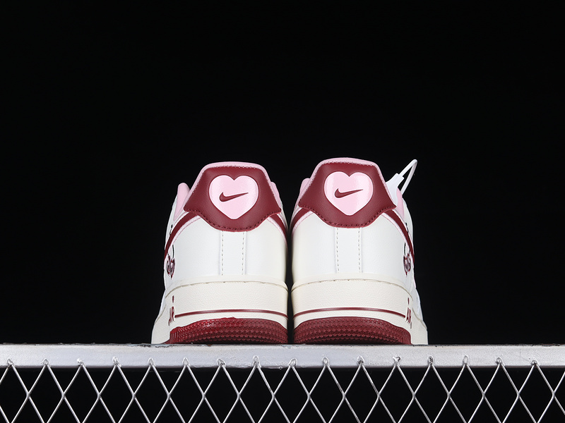 Air Force 1 Low Valentine's Day 2023 White/Wine Red/Light Pink 15