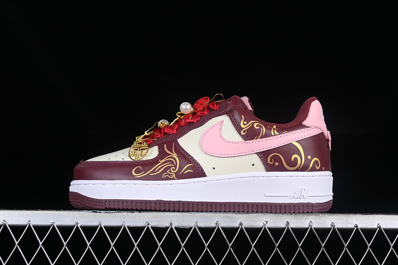 Nike Air Force 1 '07 Low Wedding Sail/Night Maroon/Medium Soft Pink 15