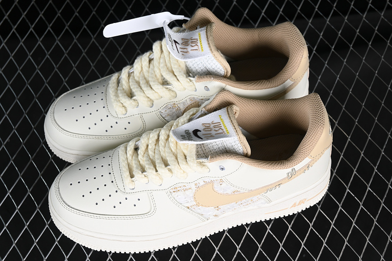 Nike Air Force 1 '07 Low Just Do It White/Grey/Brown 11