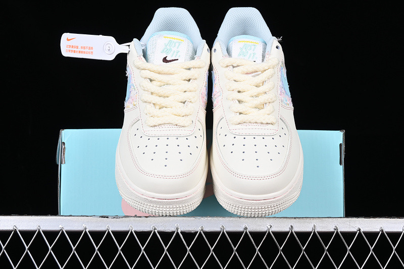 Nike Air Force 1 '07 Low Just Do It White/Blue/Pink 5