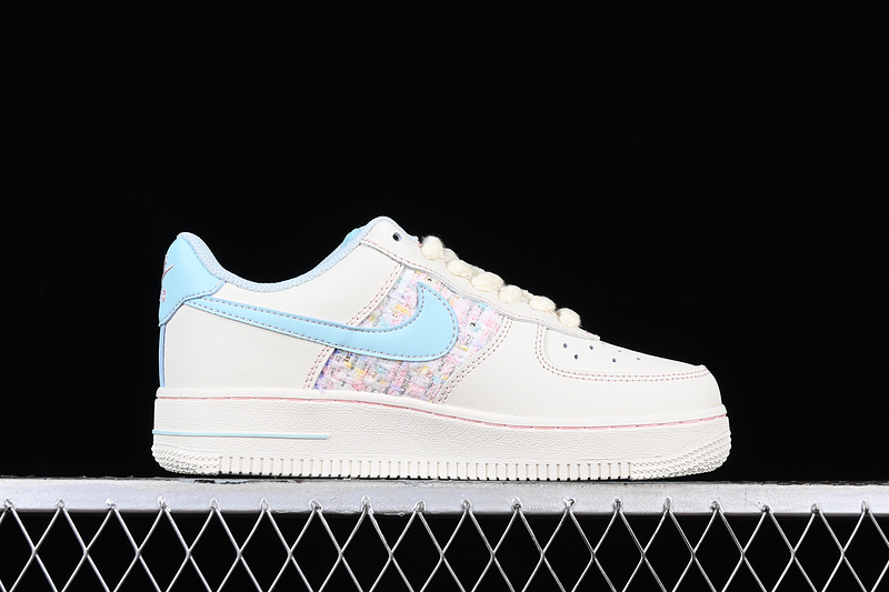 Nike Air Force 1 '07 Low Just Do It White/Blue/Pink 9