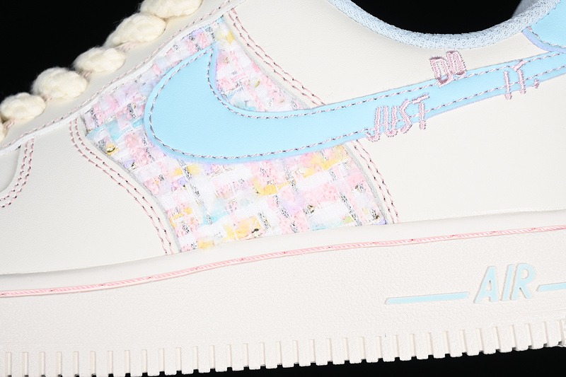 Nike Air Force 1 '07 Low Just Do It White/Blue/Pink 15